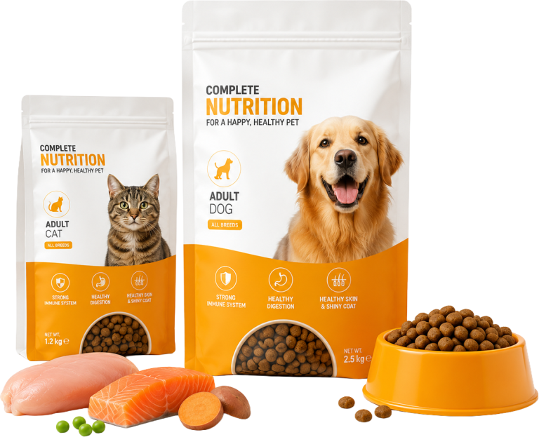 Pet food packaging