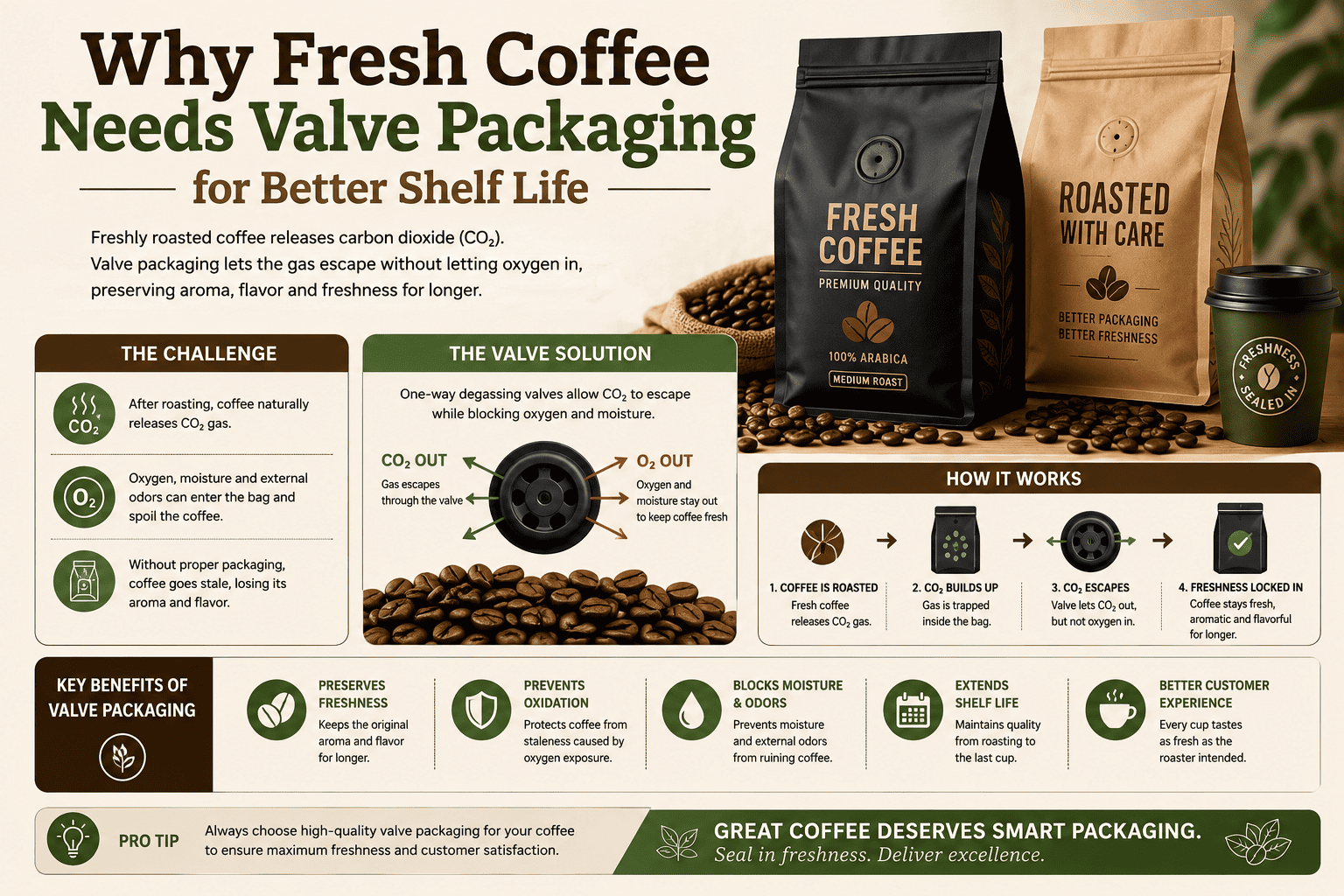 why do coffee bags have valve